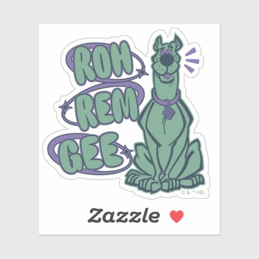 Sticker Scooby rétro "OMG" (Feuille)