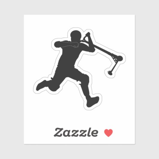 Sticker Scooter freestyle Kickless (Feuille)