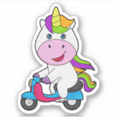 Sticker Scooter Unicorn (Devant)