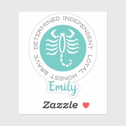 Sticker Scorpio (Feuille)