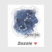 Sticker Scorpio Starry Night Constellation (Feuille)
