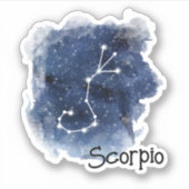 Sticker Scorpio Starry Night Constellation (Devant)