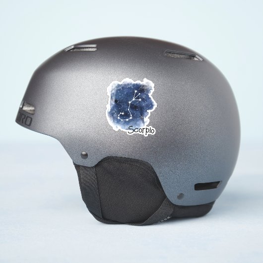 Sticker Scorpio Starry Night Constellation (Côté casque)