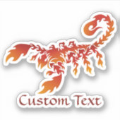 Sticker Scorpion Flames (Devant)