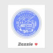 Sticker Scotland's North Coast 500 carvan touring (Feuille)