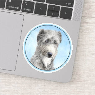 Sticker Scottish Deerhound Peinture - Cute Original Chien