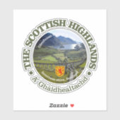 Sticker Scottish highlands (Feuille)