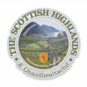 Sticker Scottish highlands (Devant)