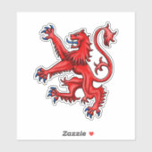 Sticker Scottish Lion Rampant (Feuille)