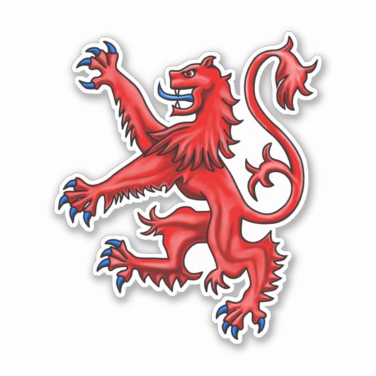 Sticker Scottish Lion Rampant (Devant)