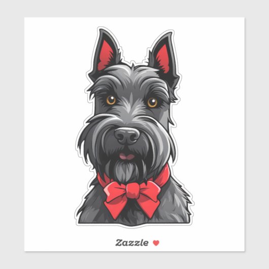 Sticker Scottish Terrier (Feuille)