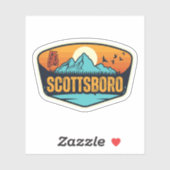Sticker Scottsboro, Alabama (Feuille)