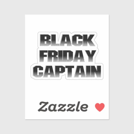 Sticker Scrap Book BLACK FRIDAY Capt. (Feuille)