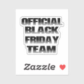 Sticker Scrap Book BLACK FRIDAY Team (Feuille)