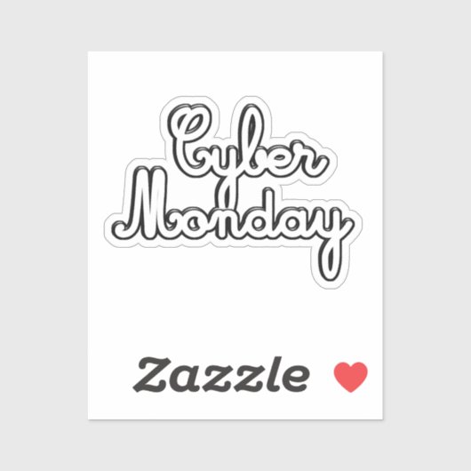 Sticker Scrap Book CYBER MONDAY (Feuille)