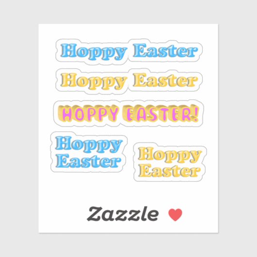 Sticker Scrap Booking Happy Easter (Feuille)