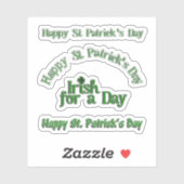 Sticker Scrap Booking Text St. Patrick's Day (Feuille)