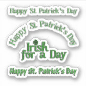 Sticker Scrap Booking Text St. Patrick's Day (Devant)