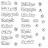 Sticker Scrapbooking Journalisation des mots et des phrase (Devant)