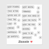Sticker Scrapbooking Journalisation des mots et des phrase (Feuille)