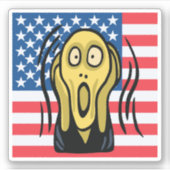 Sticker Scream American (Devant)