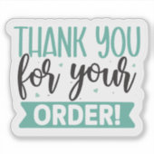 Sticker Script Bold pour l'emballage des petites entrepris (Devant)