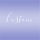 Sticker Script cursif modifiable | Violet blanc et violet (Recto)