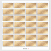 Sticker Script de calligraphie do-it-yourself adresse du c (Feuille)