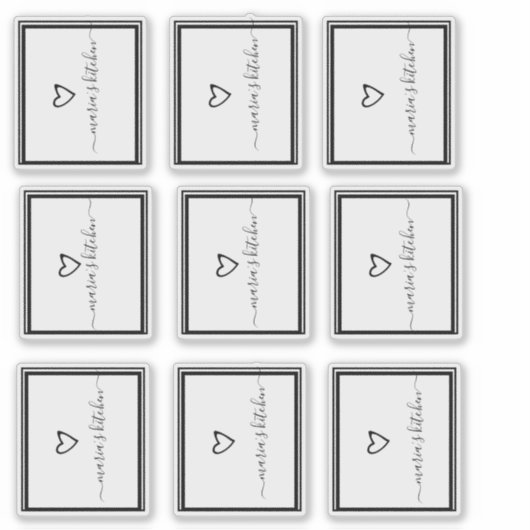 Sticker Script de l'armoire d'épices de l'organisation du  (Devant)