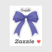 Sticker Script de nom bleu inférieur (Feuille)