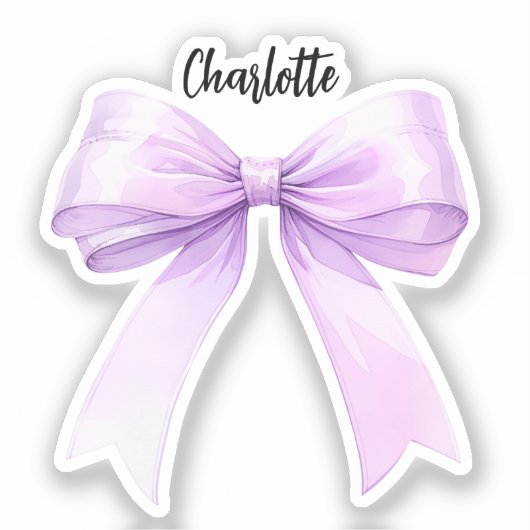 Sticker Script de nom pourpre (Recto)