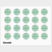 Sticker Script Élégant Fabriqué À La Main Avec Lov (Feuille)