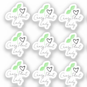 Sticker Script Feuille Cœur de Dame de Plantes Folle