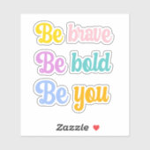 Sticker Script Rainbow inspirant (Feuille)