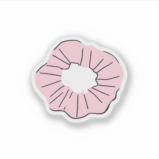 Sticker Scrunchie de cheveux (Devant)