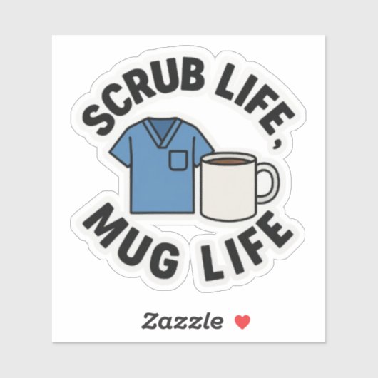 Sticker Scruter Life, Mug Life (Feuille)