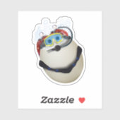 Sticker SCUBA Diving Egg (Feuille)