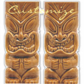 Sticker Sculpture Gold Tiki Thunder_Cove (Devant)