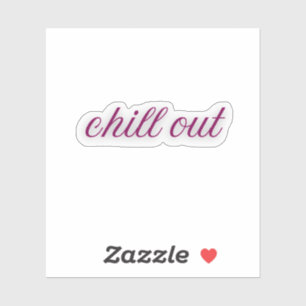 Sticker Se détendre   Drôle Relax Violet Cursive