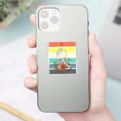 Sticker Se libérer - Squelette Fleurs Papillon (Téléphone)