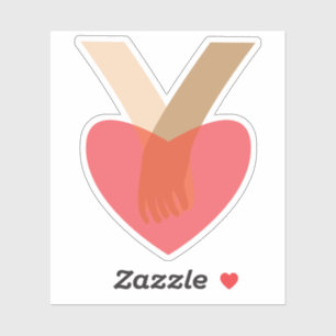 Sticker Se tenir par la main