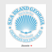 Sticker Sea Island (coquillage) (Feuille)