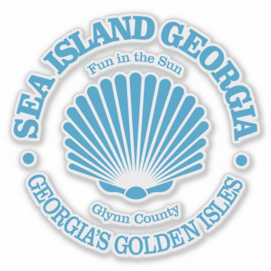 Sticker Sea Island (coquillage) (Devant)