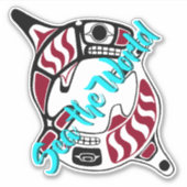 Sticker Sea the World Killer Whale (Devant)