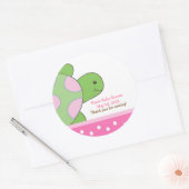 Sticker SEA TURTLE Seaturtle rose Favoriser (Enveloppe)