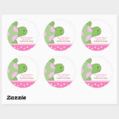 Sticker SEA TURTLE Seaturtle rose Favoriser (Feuille)