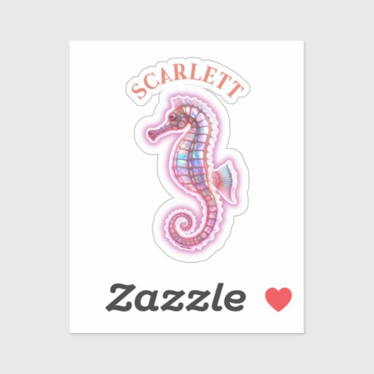Sticker Seahorse (Feuille)