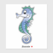 Sticker Seahorse (Feuille)