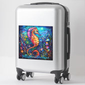Sticker Seahorse en verre tendu (Sur valise)