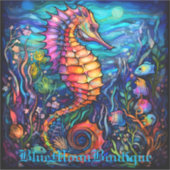 Sticker Seahorse en verre tendu (Devant)